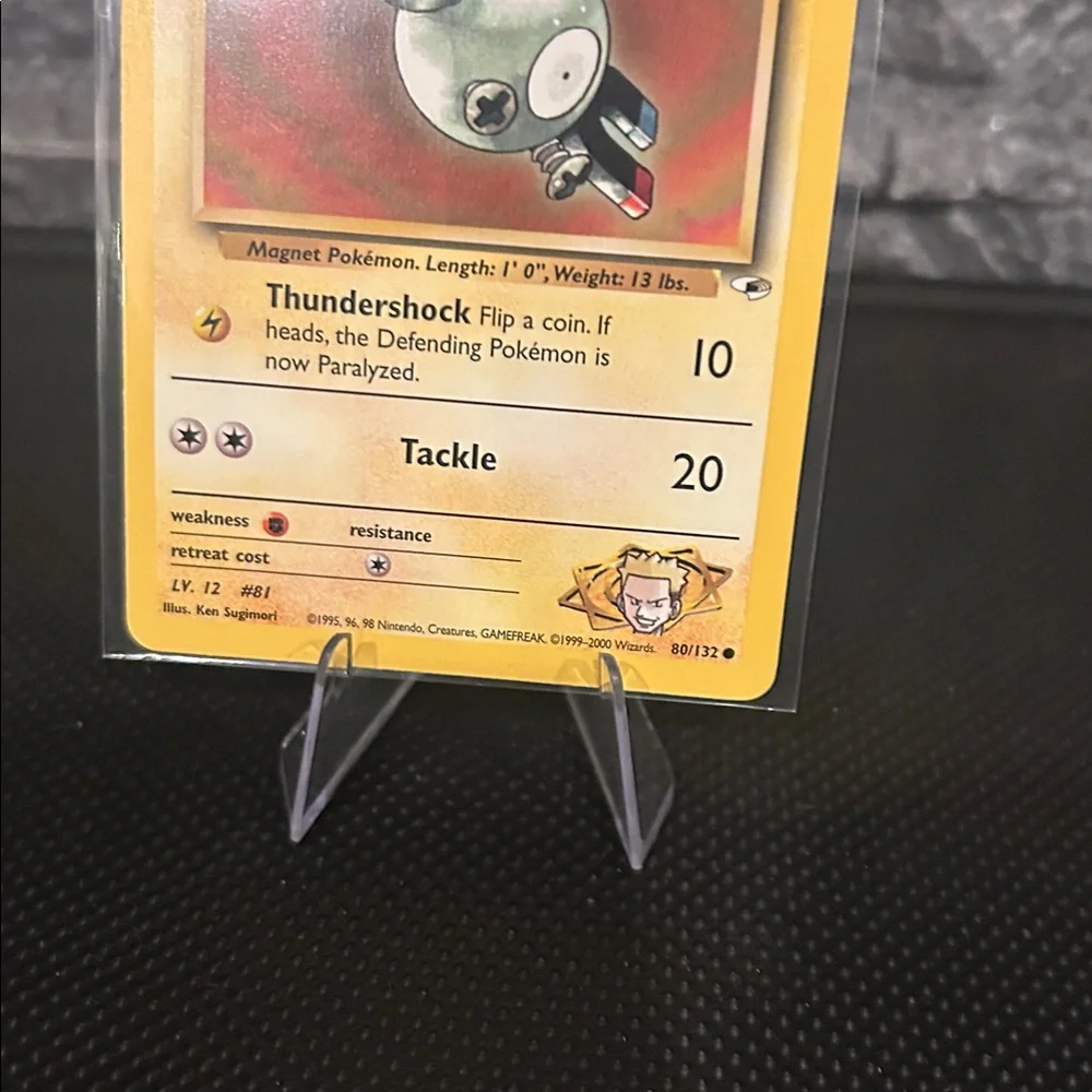 Pokemon Lt. Surge’s Magnemite 80/132 Vintage from Gym Heroes Unlimited‎ M/NM